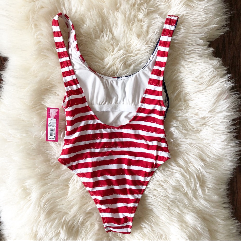 American Flag Patriotic One Piece Swimsuit XS, M - Picture 7 of 7